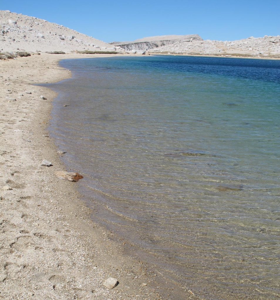 Summit Lake at 12,000 feet near Mono Pass (portrait orientation)